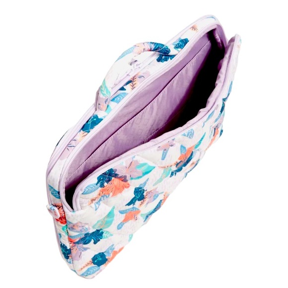 NWT Vera Bradley Ultralight Laptop Workstation Crossbody Tropical Floral Pattern - Picture 3 of 5